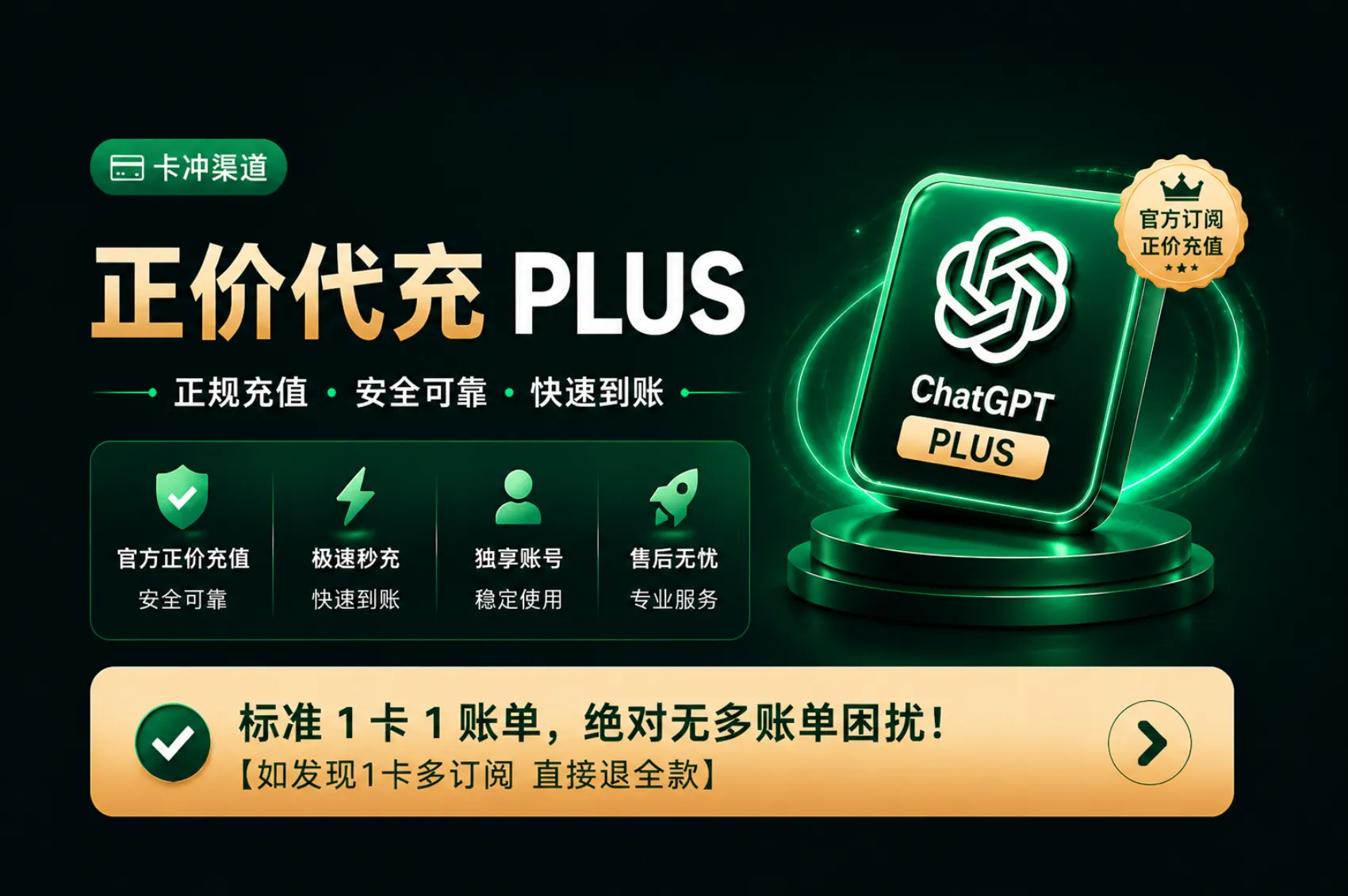 【86渠道】Plus月卡 秒冲不排队【质保30天不掉订阅】